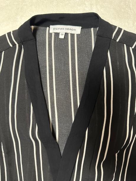 Dlhý košeľový kardigán pásikavý zn. silvian heach, m