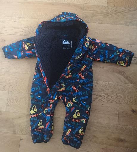 Zimný overal quiksilver baby suit black 12-18m(86), quiksilver,86