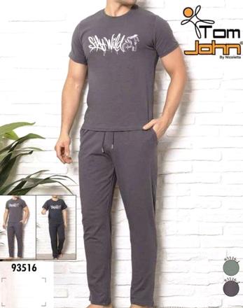 Pánske bavlnené pyžamo krátke a dlhé nohavice, 4xl - xxxl