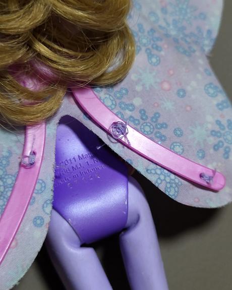 Mini bábika barbie víla (fairytale magic) s krídla,