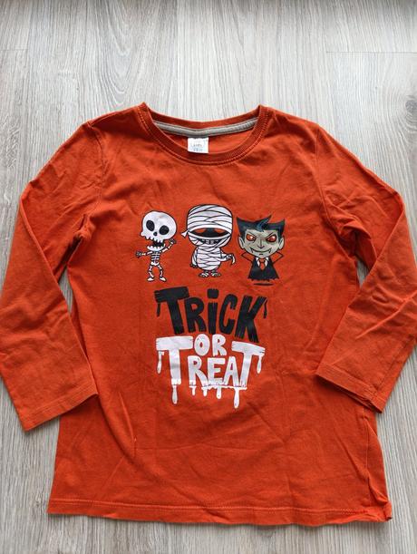Chlapčenské halloween oranžové tričko, sinsay,116