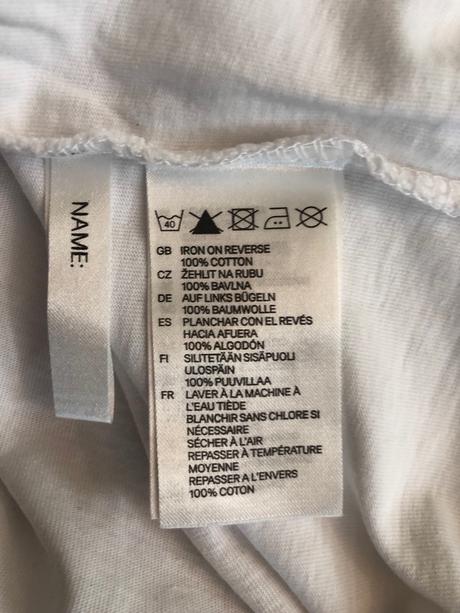 Tričko s nápisom, h&m,104
