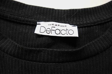 Vrúbkované tričko de facto, m