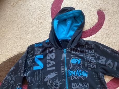Mikina na zips, 140