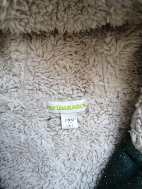 Mikina s kožušinkou verdbaudet, vertbaudet,110