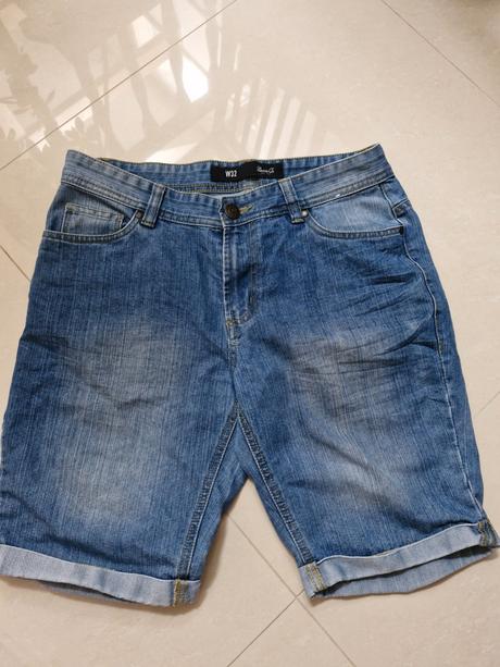 Panske riflove kratasy, denim co,32