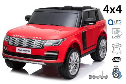 Elektrické autíčko range rover, dvojmiestne, červe,