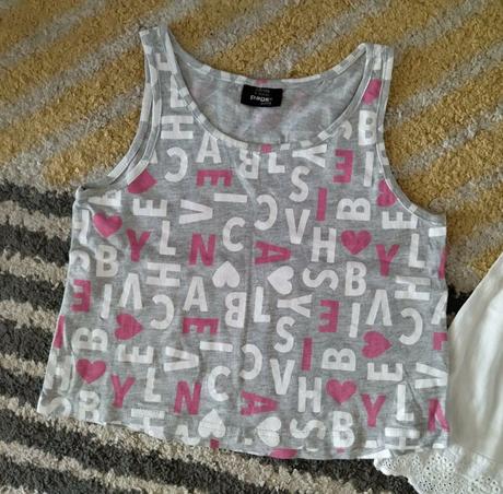 Písmenkové letné tielko 134/140, takko,134