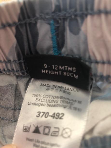 Maskáčové roll-up nohavice, next,80