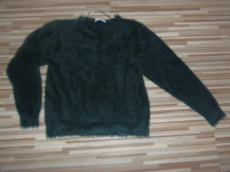 Sveter huňatý, mango,m
