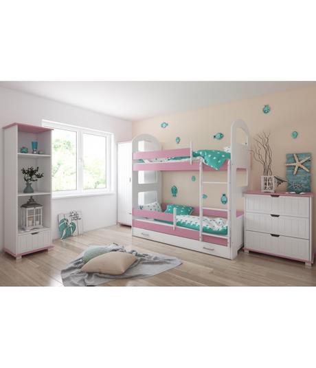 Poschodová posteľ juraj, šírka (cm): 80,dĺžka (cm): 160