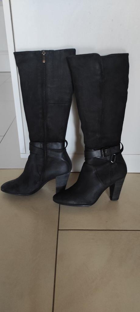 Úžasné kožené čižmy ecco, ecco,37