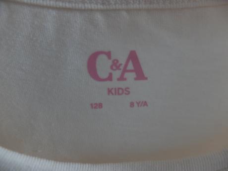 Tričko a škraboška ca 128, c&a,128