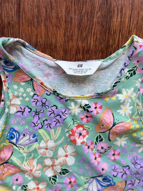 Letné šaty zn.h&m na 6-8 rokov, h&m,122