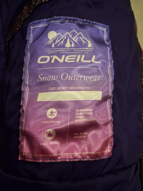 Dievčenská lyžiarska bunda, o’neill,176