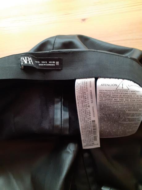 Kožené nohavice, zara,s