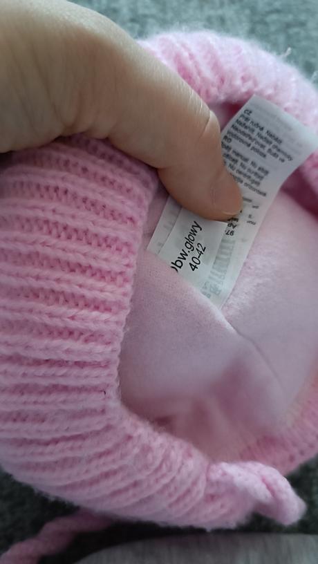 Zimná čapica ružová, 80