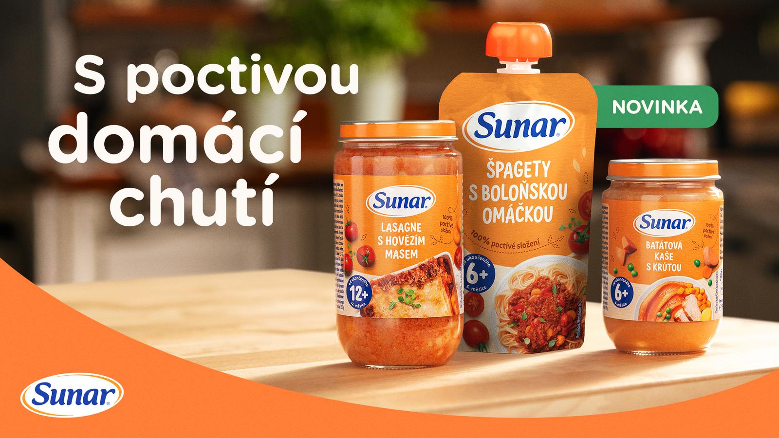 Sunar mäsovo-zeleninové príkrmy v skle