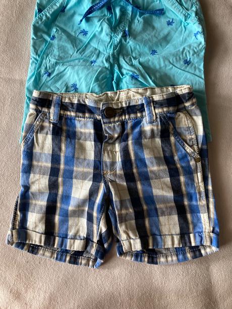 Kraťase kárované a palmy 92, h&m,92
