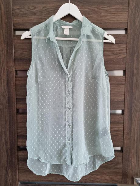 Transparentná blúzka, h&m,38