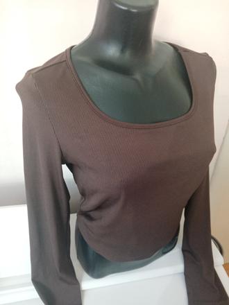 Crop top s dlhym rukávom, l