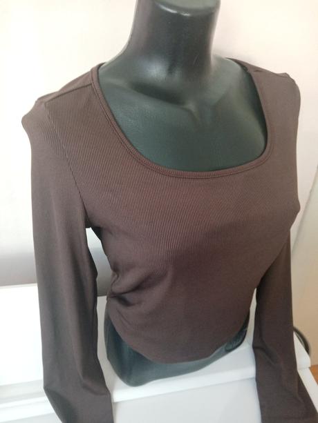 Crop top s dlhym rukávom, l