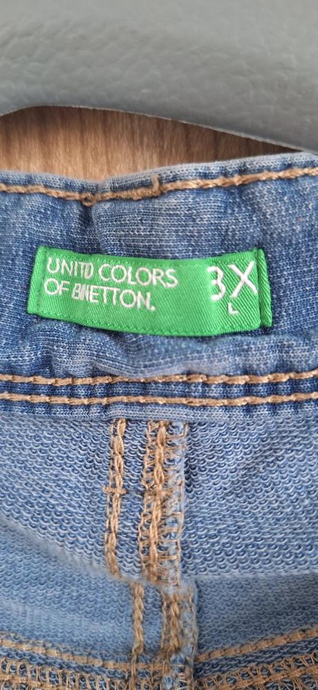 Bledomodré rifle, benetton,xxxl