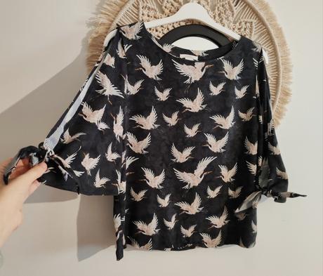 Blúzka s odhalenými rukami h&m, h&m,m