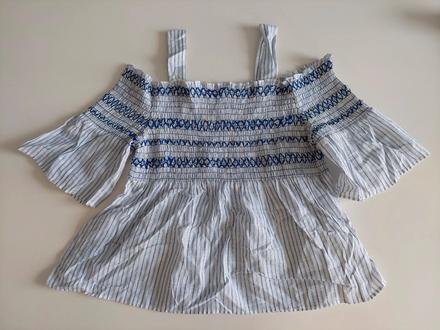 Lahunký top s výšivkou zn.zara veľ. 164, zara,164