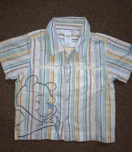 Košielka s vyšitým mackom pooh, h&m,74