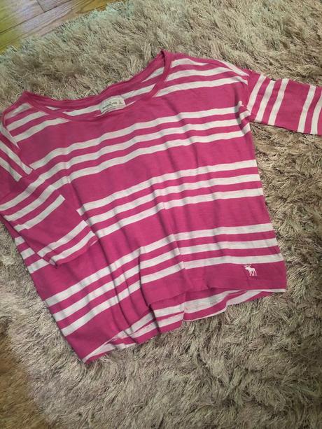 Lezerne tricko cropp top, abercrombie&fitch,m