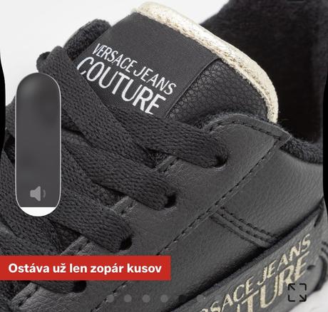 Versace jeans couture tenisky - ako nové -, versace,39