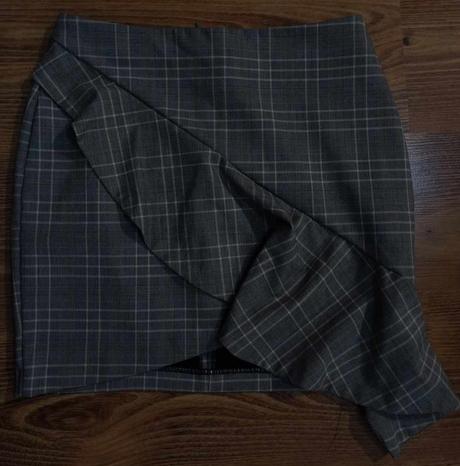 Sukňa moderná sivá, málo nosená, h&m,164