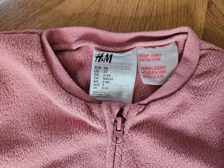 2x flísové overaly h&m 98, h&m,98