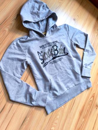 Dámska šedá mikina s kamienkami, m