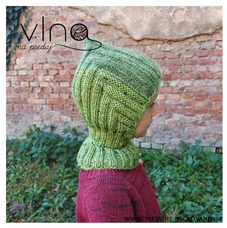Pletená čiapka s nákrčníkom, 86 - 140
