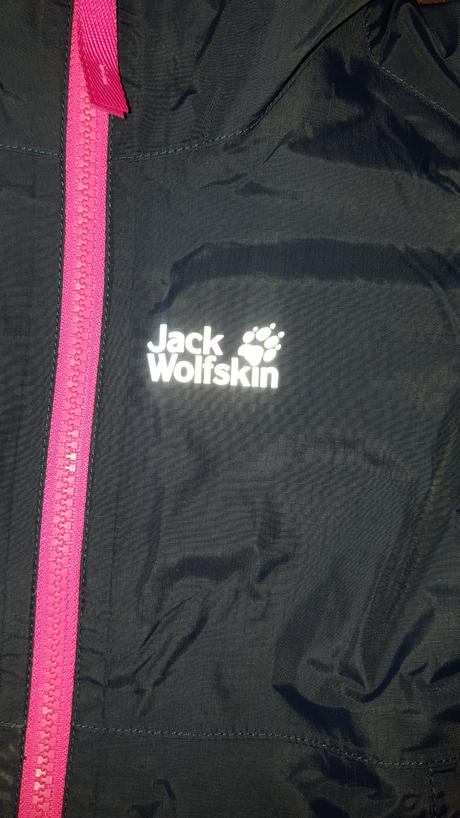 Dievčenská outdoorová bunda jack wolfskin, jack wolfskin,116