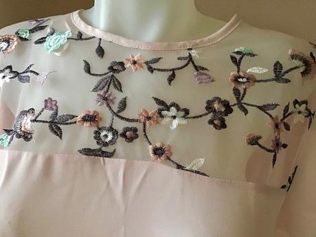 Krasna bluzka s vysivkou, new look,42