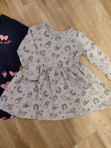 Šaty dlhý rukáv f&f lupilu, 98