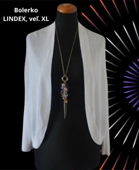 Lindex, biele bolerko veľ. xl, lindex,xl