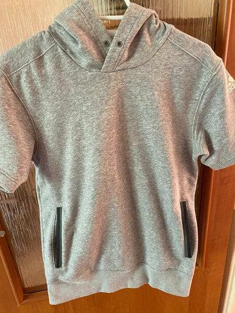 Teplá mikina adidas krátky rukáv v. s, adidas,s