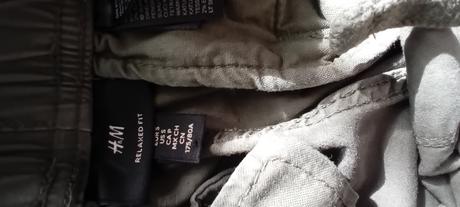 Nohavice s -k obj. zdarma, h&m,s