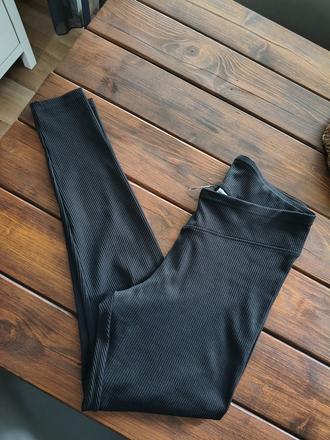 H&m rebrované elastické legíny m, h&m,m