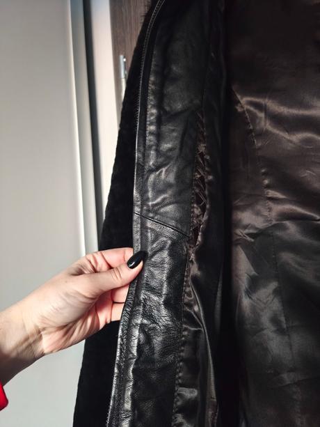 Luxusny kozusok norka + strihana ovecka, s