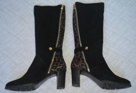 Kožené čižmy brunela, veľ. 37,5, 37