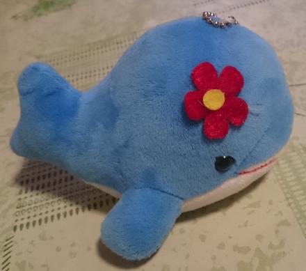 Prívesok plyšová veľryba bilbo, 7 cm,