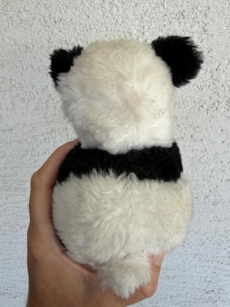 Vintage retro hracka panda cmulajuca prst cca 24 c,