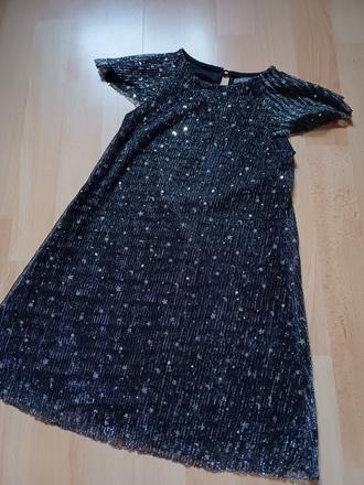 Krásne trblietave šaty, primark,116