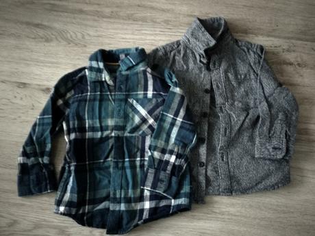 Teplé flanelové košele 86 - 2 ks, f&f,86