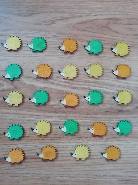 Drevený ježkovia na tvorenie-24 ks, 